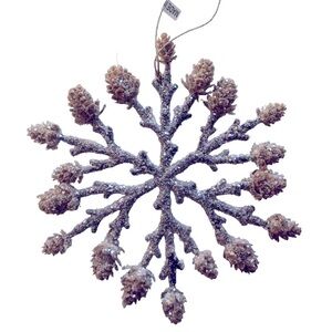 XL Christmas Snowflake Shaped Branch, High Quality Winter 16pc Ornament Set